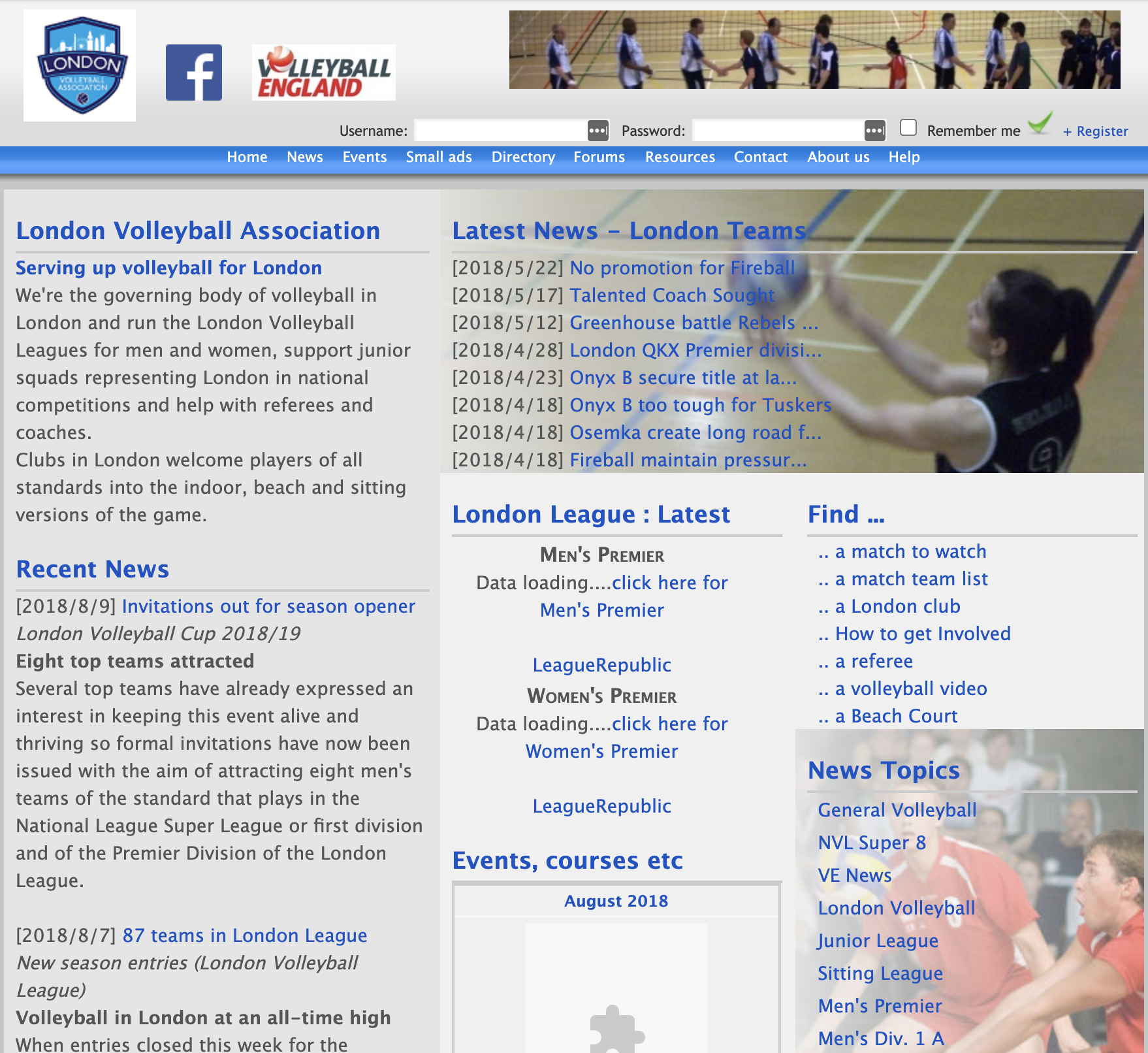New LVA website London Volleyball Association